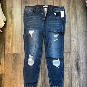 Refuge Distressed Dark Wash Jeans